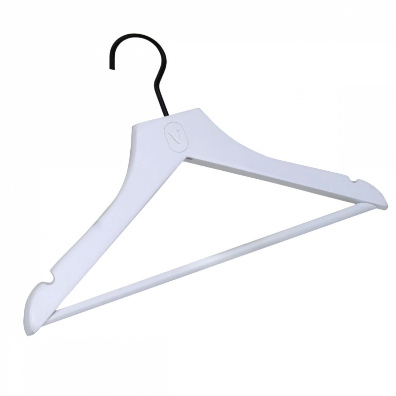 Lot de 10 cintres pour enfant premium - Blanc