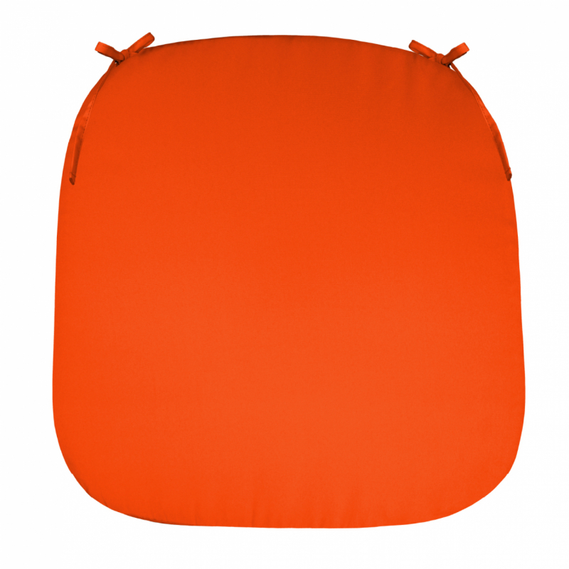 Lot de 4 galettes déhoussables pour chaise - Orange