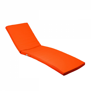 Coussin pour bain de soleil déhoussable - 183 x 60 cm - Orange