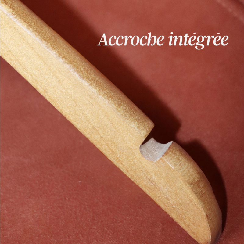 Lot de 10 cintres pour bébé - Bois clair