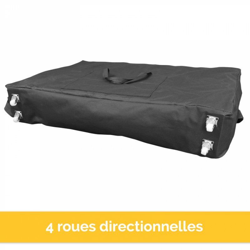 Housse de transport à roulettes pour table de massage