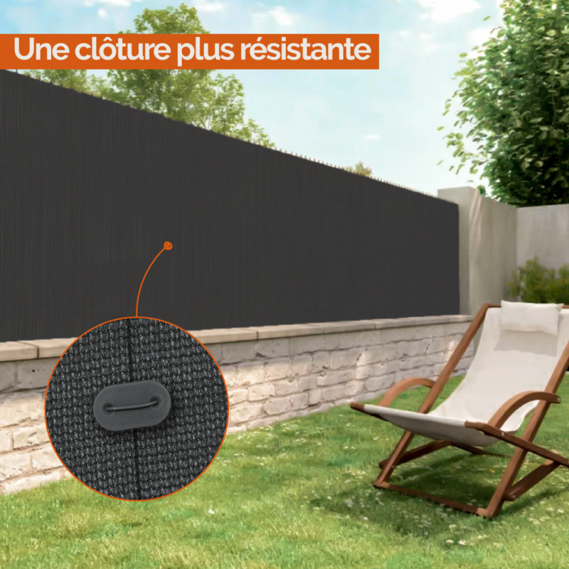 Kit de fixation pour brise vue - Gris
