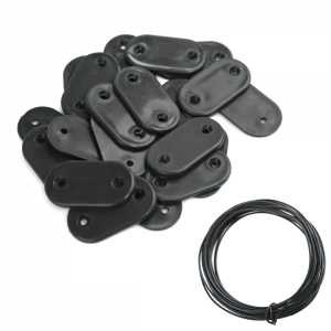 Kit de fixation pour brise vue - Gris