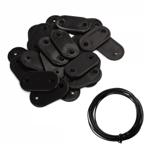 Kit de fixation pour brise vue - Noir