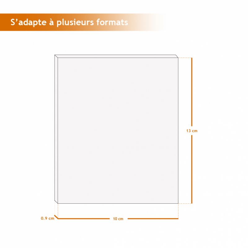 Lot de 5 filtres à charbon actif - Rectangle