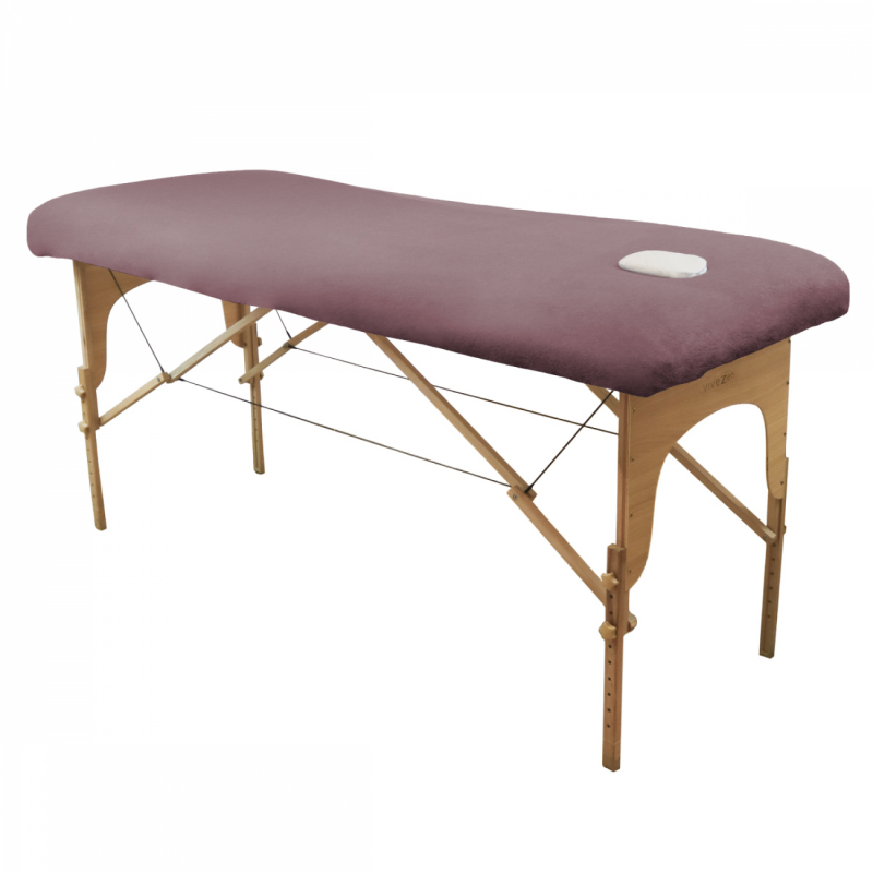 Drap-housse pour table de massage - Éponge - Vieux rose