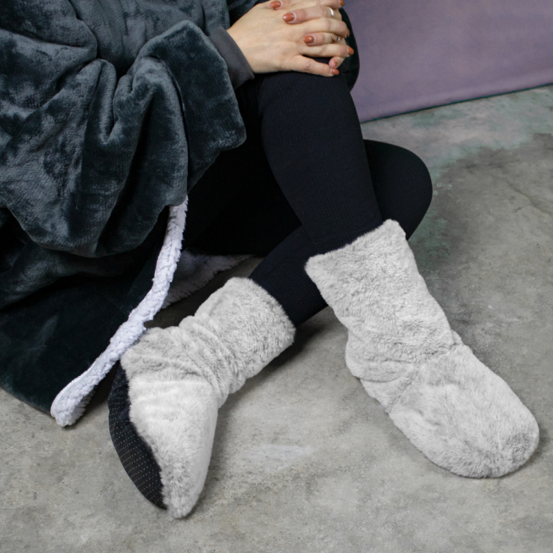 Boots chauffantes - Gris clair