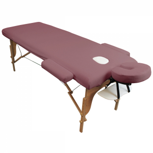 Kit complet de housses pour table de massage - Éponge - Vieux rose