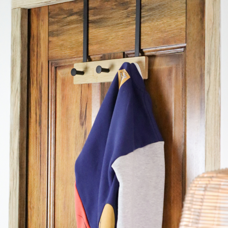 Porte-manteau suspendu - Bois - 3 crochets