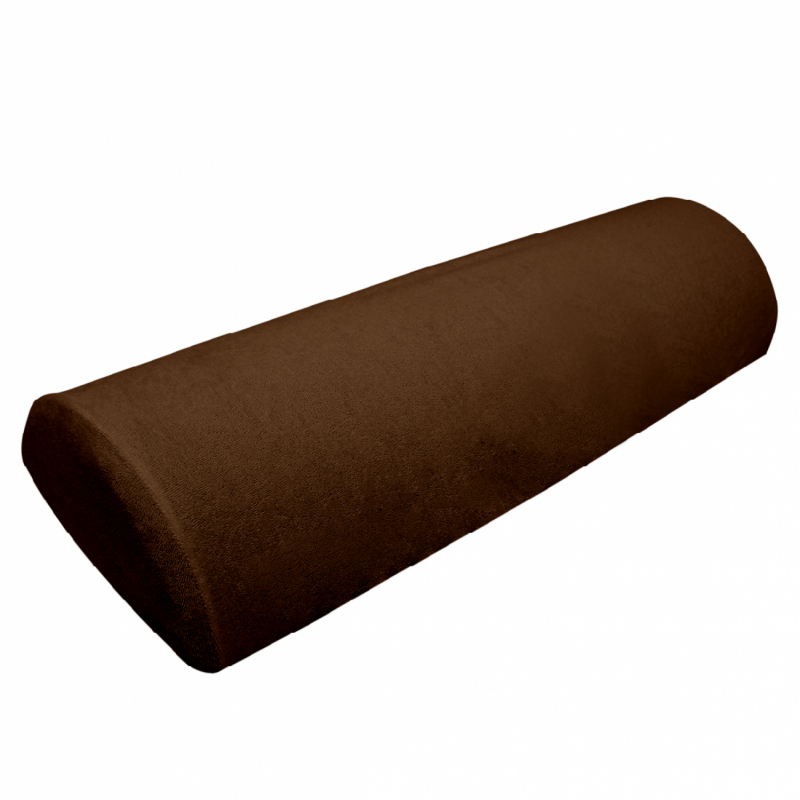 Drap-housse pour coussin demi rond - Éponge - Marron foncé