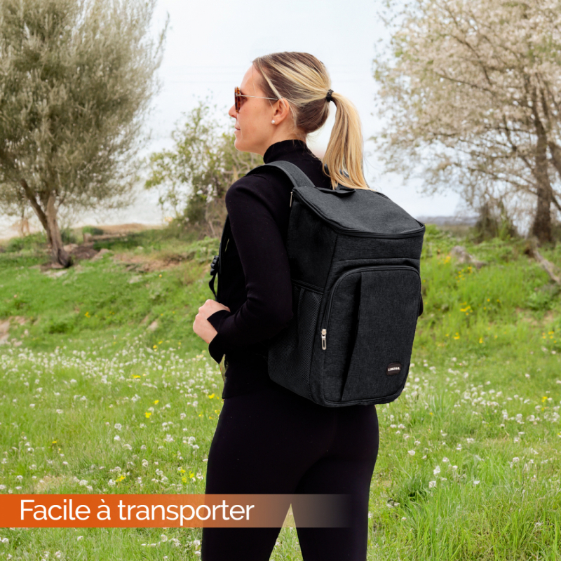 Sac à dos isotherme - 23 Litres - Noir
