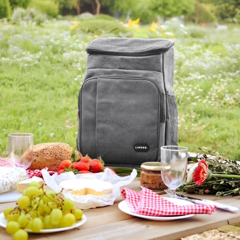 Sac à dos isotherme - 23 Litres - Gris