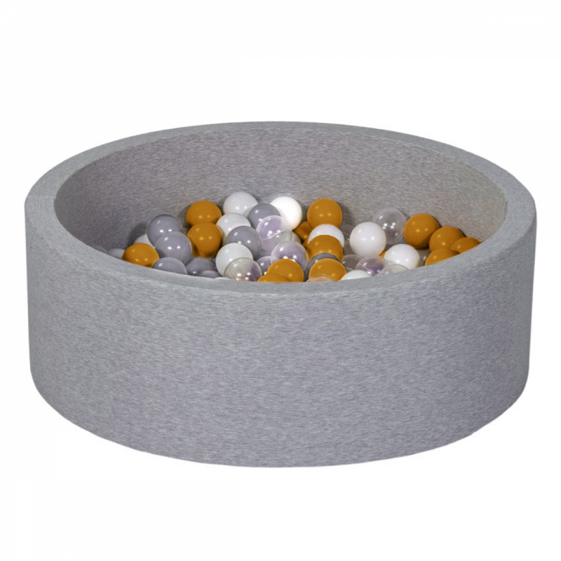 Lot de 2 sacs de 100 balles - Doré, gris, blanc et transparent