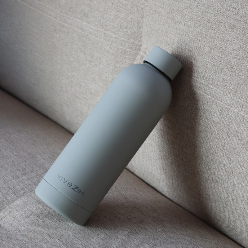 Gourde isotherme - 750 ml - Gris clair