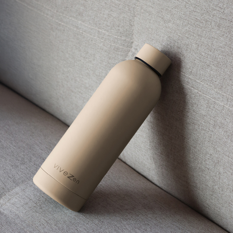 Gourde isotherme - 750 ml - Beige