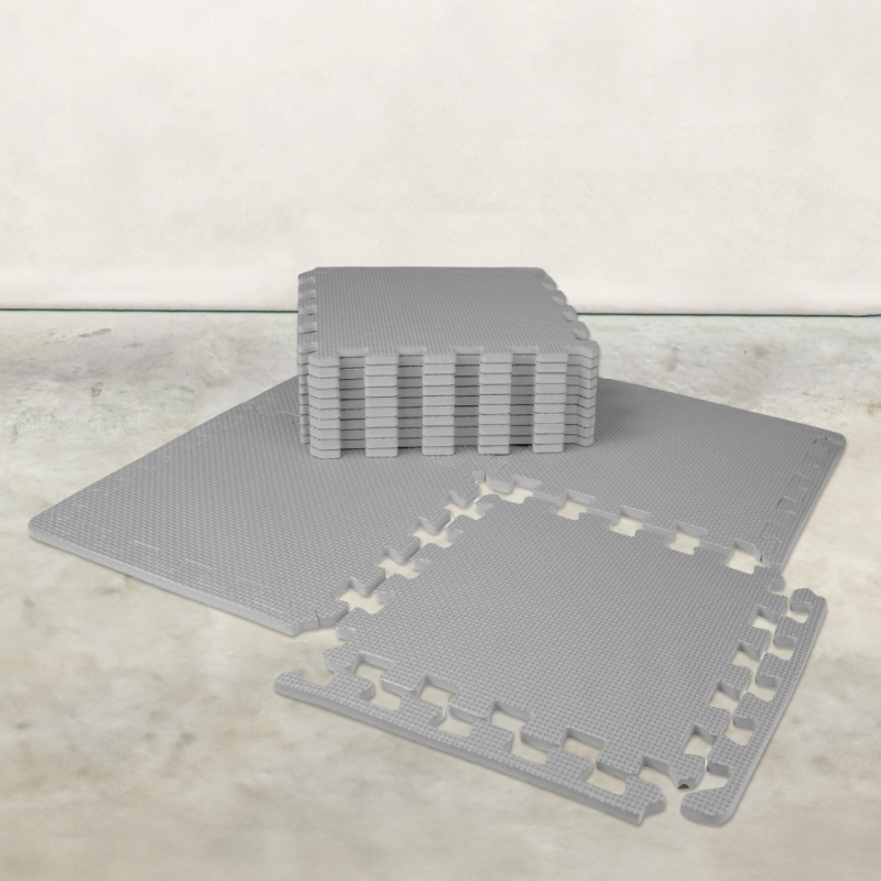 Tapis de sol puzzle - 18 pièces - Gris