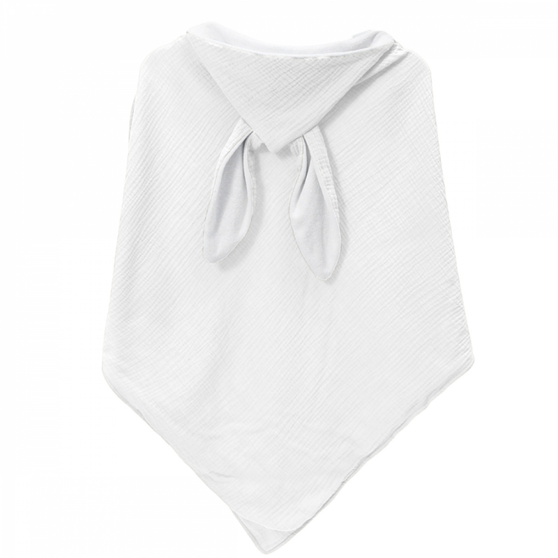Cape de bain - 100 x 100 cm - Lapin - Blanc