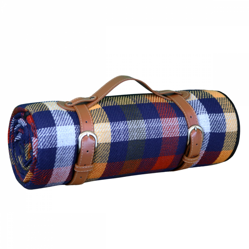 Couverture de pique-nique - 200 x 200 cm - Carreaux multicolores