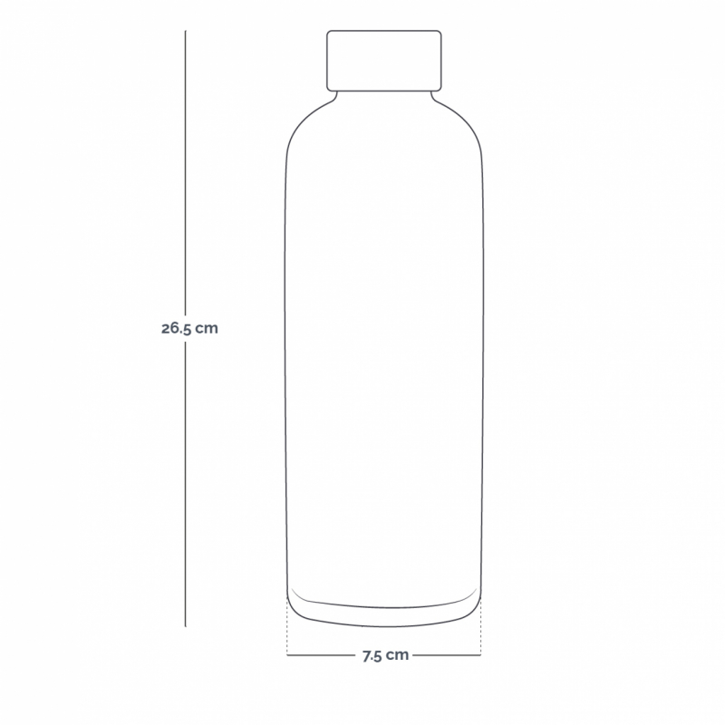Gourde isotherme - 750 ml - Bordeaux
