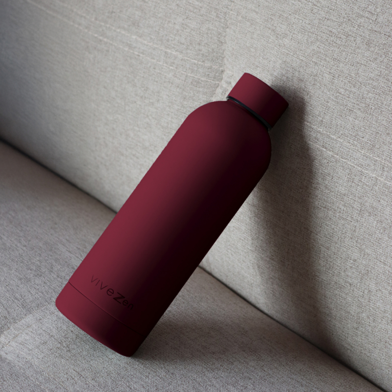 Gourde isotherme - 750 ml - Bordeaux