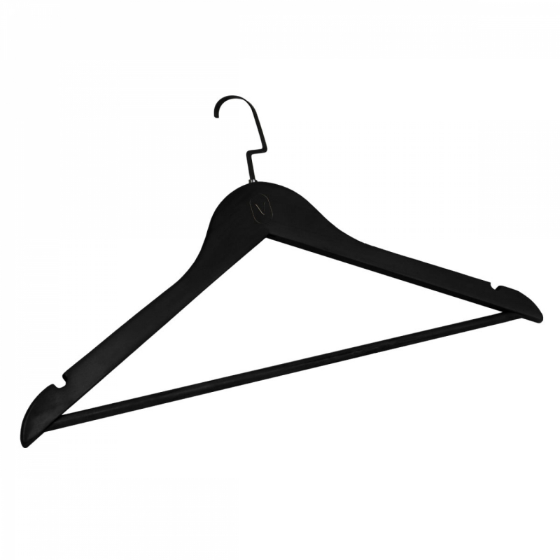 Lot de 20 cintres pour adulte premium + - Noir