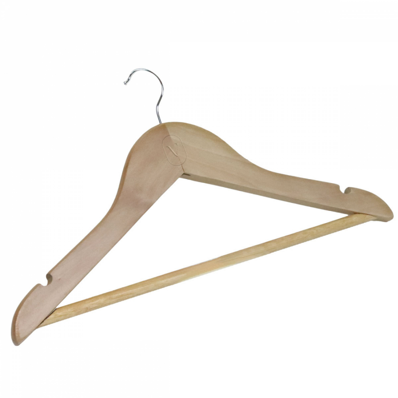 Lot de 40 cintres pour enfant - Bois clair