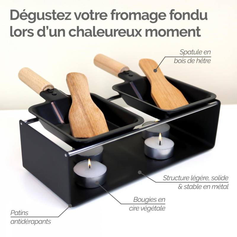 Raclette à la bougie - 2 personnes