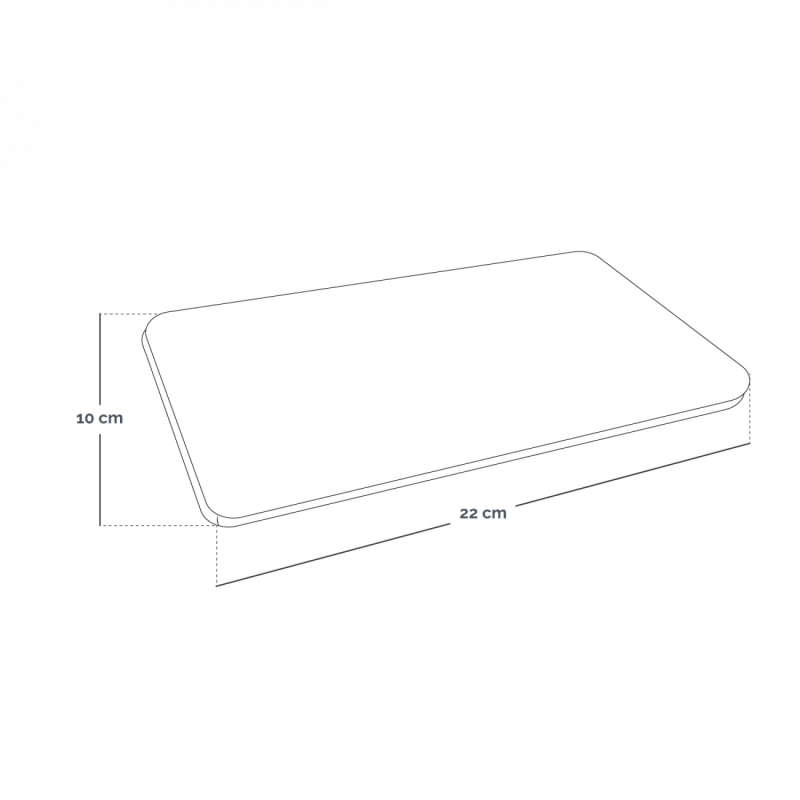 Bouillotte chauffante ou refroidissante cosy - 10 x 22 cm - Gris