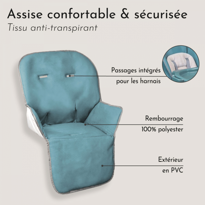 Housse d'assise pour chaise haute Ptit - Malo