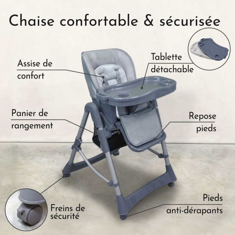 Chaise haute Ptit - Agate