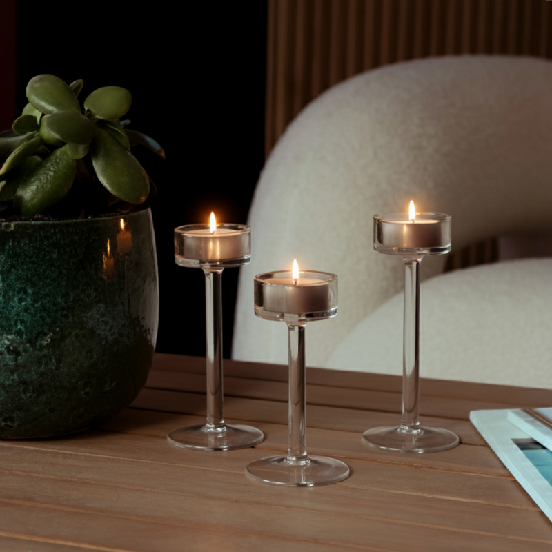 Lot de 200 bougies chauffe-plat - 4 h - Blanc