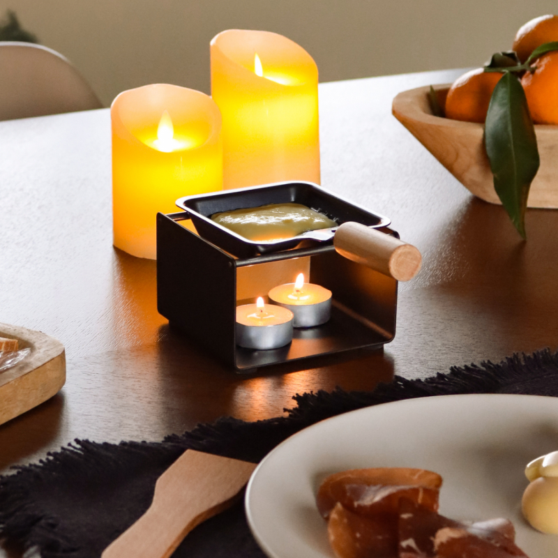 Lot de 100 bougies chauffe-plat - 4 h - Blanc