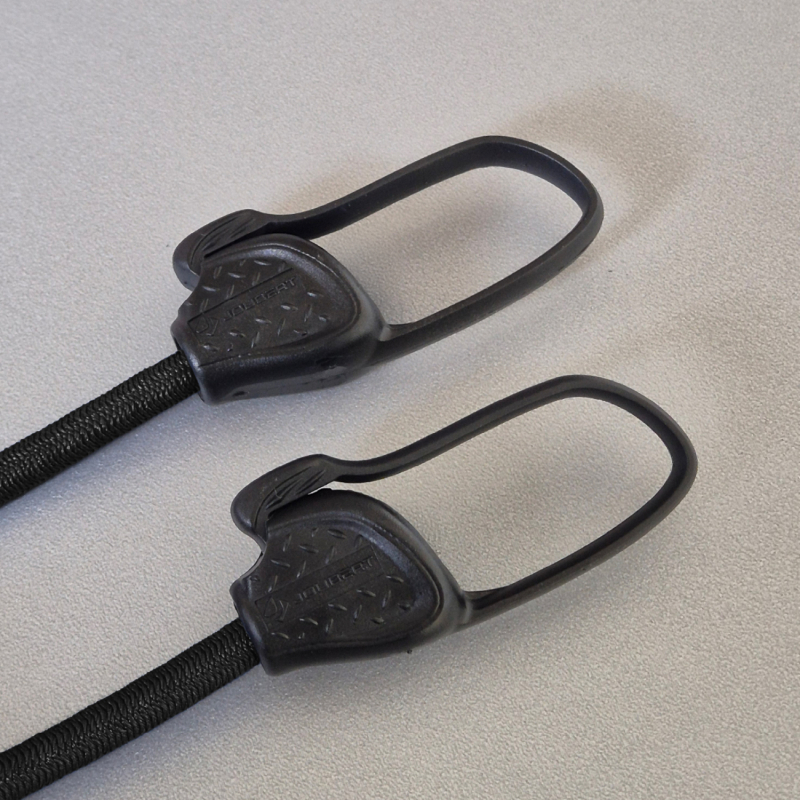 Lot de 10 sandows sécurisés et normés avec passant piton - Noir