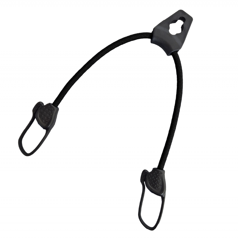Lot de 10 sandows sécurisés et normés avec passant piton - Noir