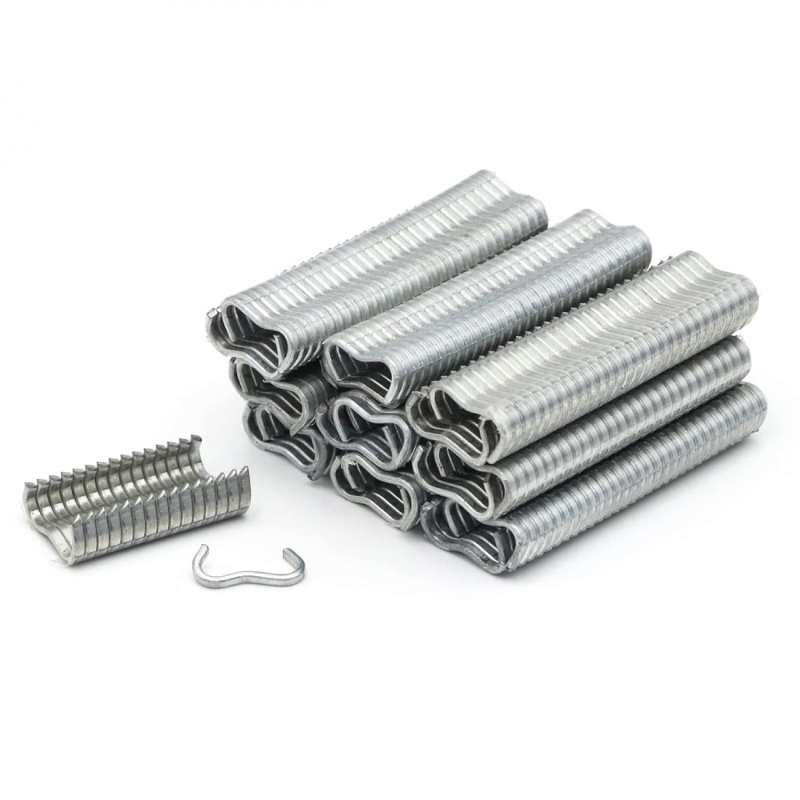 Lot de 1200 agrafes pour grillage - Gris