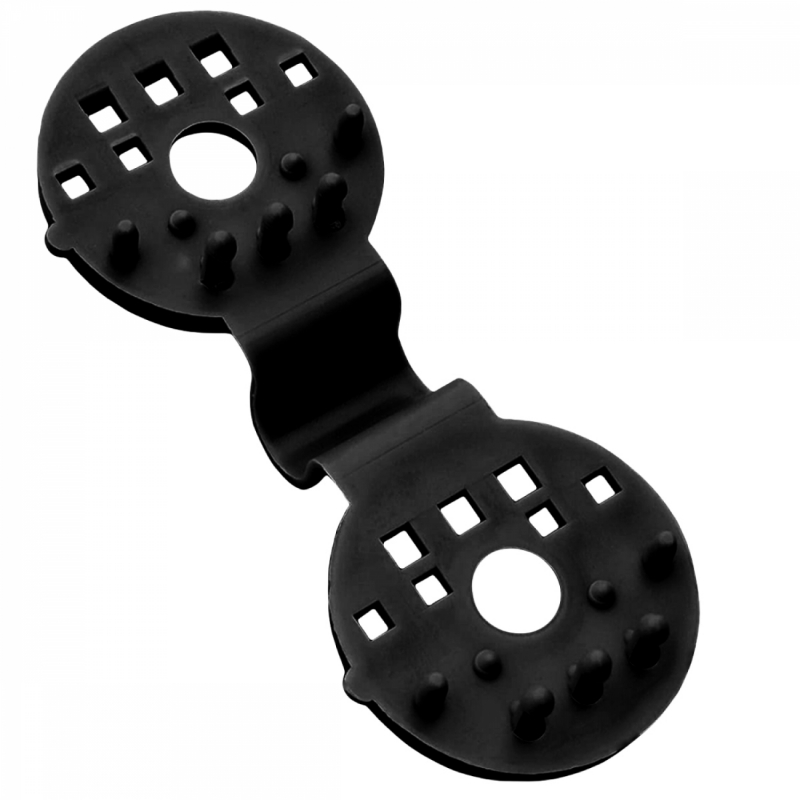 Lot de 100 clips de fixation pour brise vue - Noir
