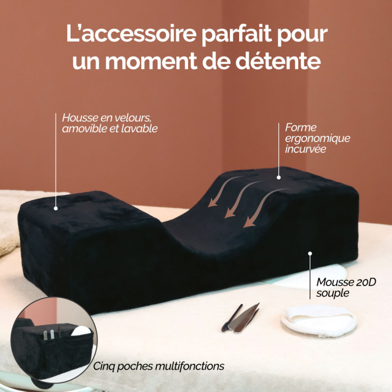 Coussin d'extension de cils - Noir