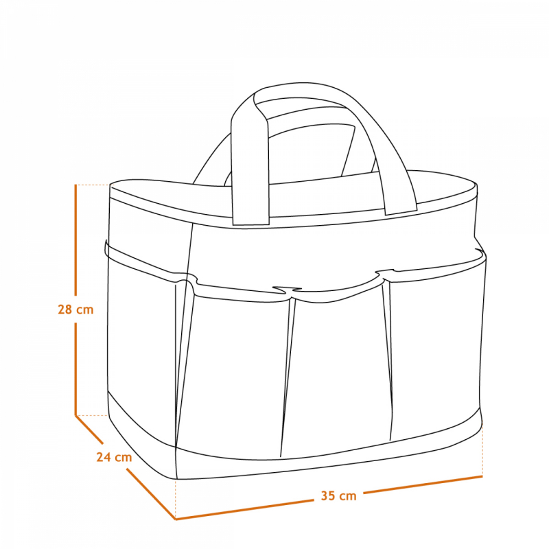 Panier de rangement de jardinage - Vert