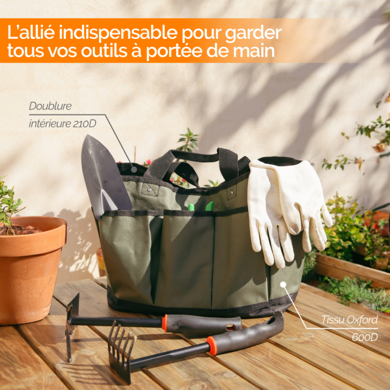 Panier de rangement de jardinage - Vert