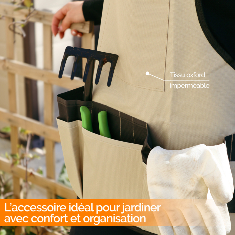 Tablier de jardinage - Beige