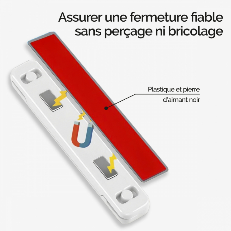 Lot de 48 aimants magnétiques pour moustiquaire - Blanc