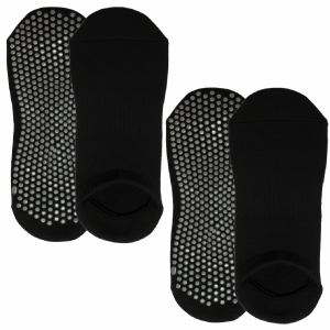 Lot de 2 paires de chaussettes antidérapantes - S - Noir
