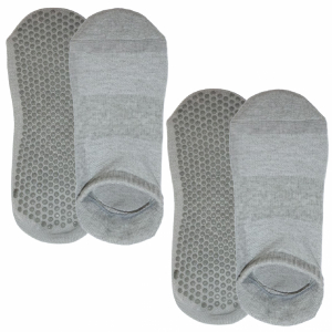 Lot de 2 paires de chaussettes antidérapantes - S - Gris