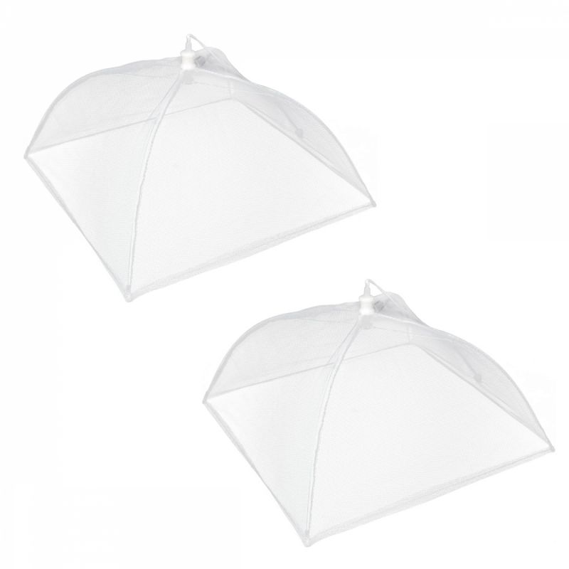 Lot de 2 cloches alimentaires pliables - 44 x 44 cm