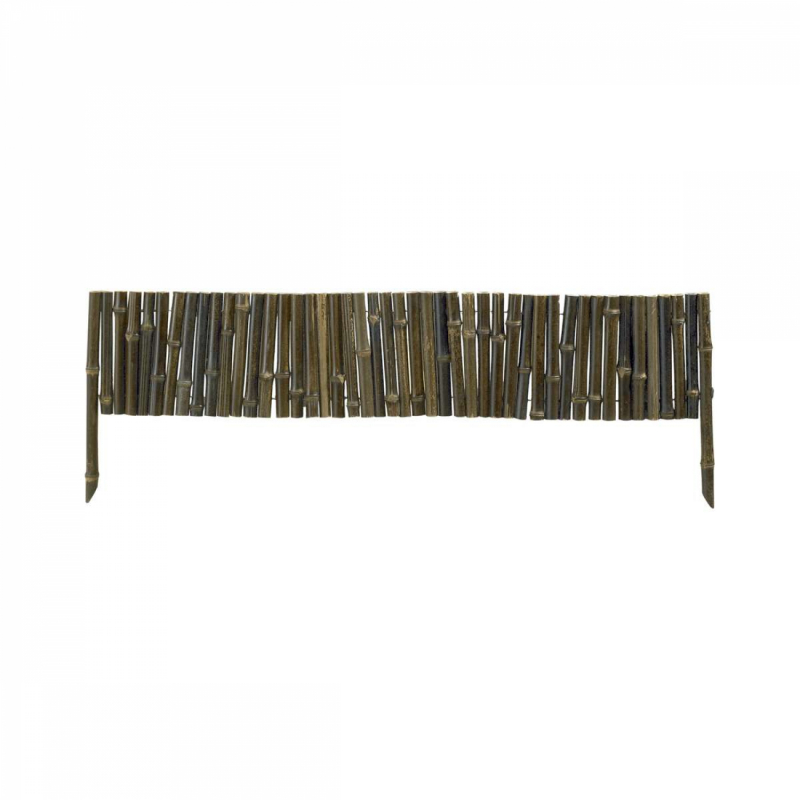 Bordure à planter en bambou foncé - 100 x 20 cm
