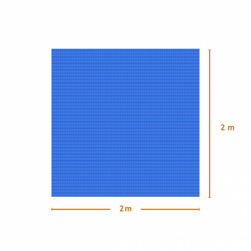 Bâche à bulles carrée 2 x 2 m - 180 Microns - Bleu