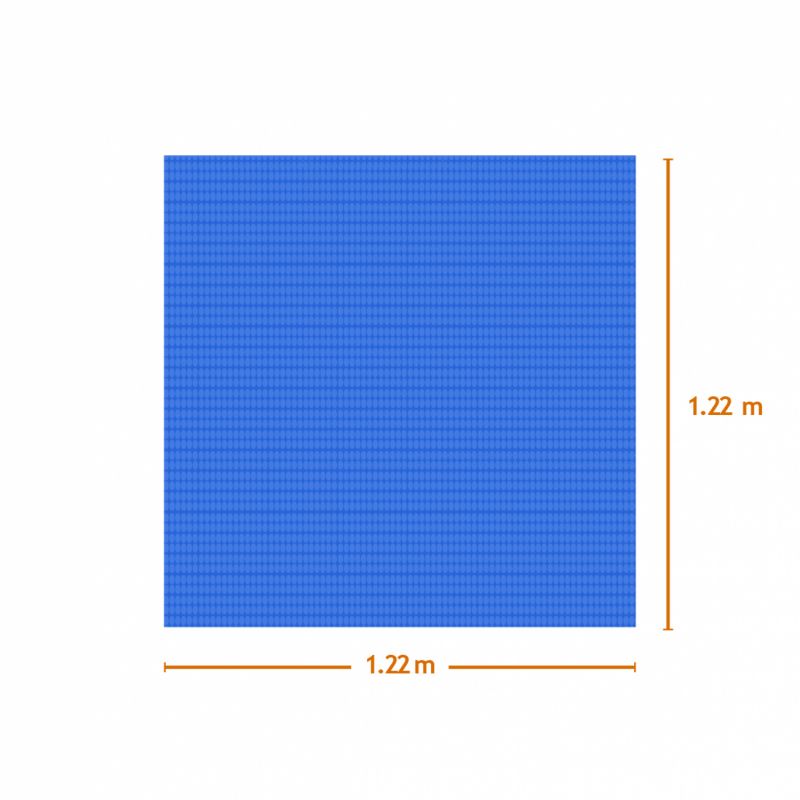 Bâche à bulles carrée 1,22 x 1,22 m - 180 Microns - Bleu