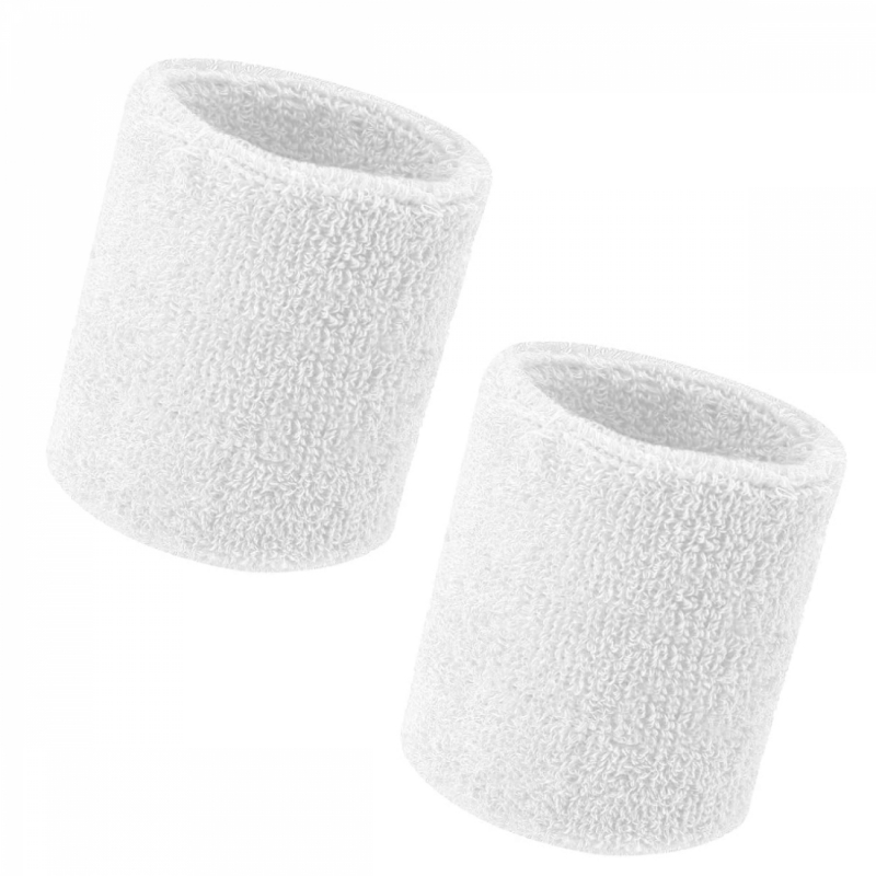 Lot de 2 poignets de sport - Blanc