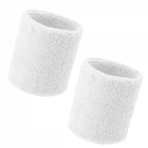 Lot de 2 poignets de sport - Blanc