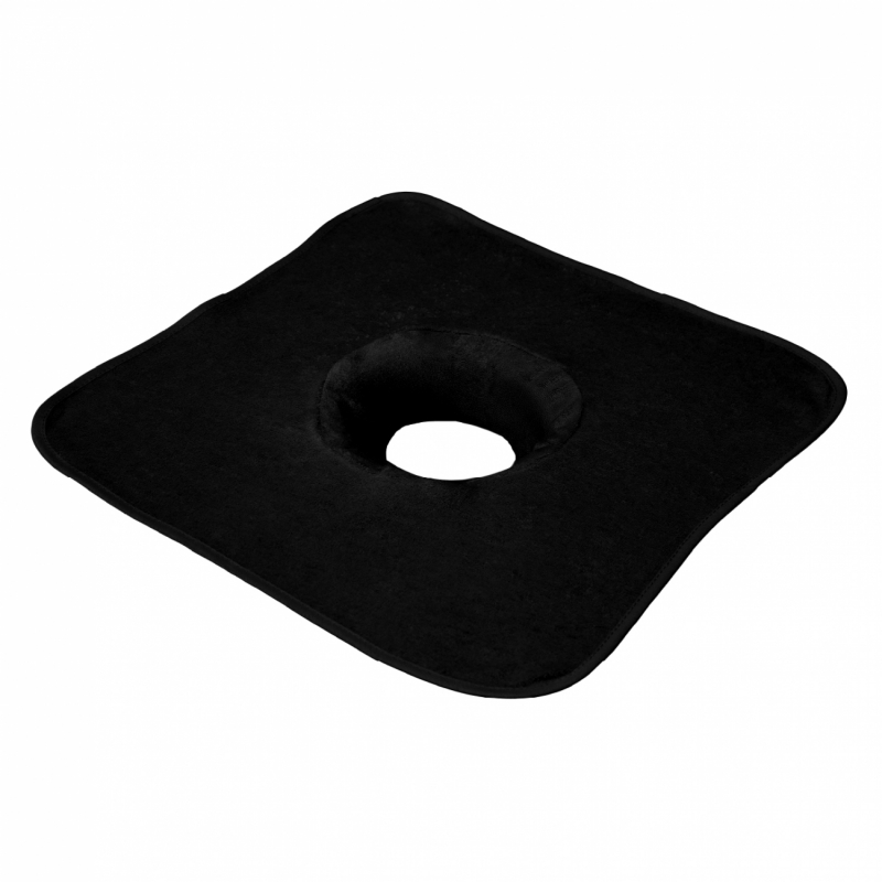 Serviette de tête pour table de massage - Noir